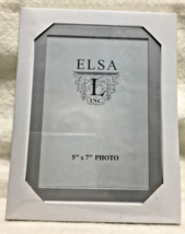 Elsa &quot;L&quot; 5X7 White Picture Frame, Contemporary Frame, Wall Mount or Table - £5.56 GBP