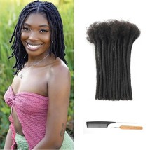 4 Inch Dreadlock Extensions Human Hair,60 Strands Loc Extensions Real Human Hair - £45.50 GBP