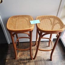 Pair of Vintage Bentwood Stools - £94.62 GBP