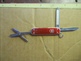 Victorinox Companion Swiss Army knife in red alox  - minor wear - $8.60