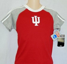 Indiana Hoosiers T-Shirt Boys Kids M 5/6 L 7 Red Logo New NCAA College Football - £11.65 GBP