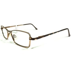 Cazal MOD.485 COL.571 Eyeglasses Frames Brown Gold Rectangular 52-17-130 - £131.90 GBP