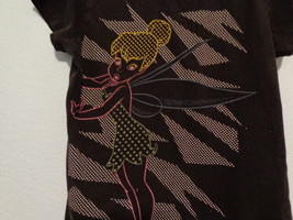 Vintage Disney Tinker Bell Tinkerbell Fairy T-Shirt Short Sleeve Black S... - £5.50 GBP