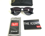 Ray-Ban Sunglasses RB4171 ERIKA 622/8G Matte Black Frames with Purple Le... - $93.52