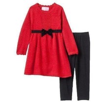 Girls Dress &amp; Pants Christmas Outfit Sophie Rose Holiday Red Black 2 Pc ... - $33.66