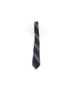 Vintage 60s 70s Mid Century Modern MCM Silk Striped Skinny Neck Tie Wedd... - $419.11 MXN