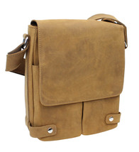 Vagarant Traveler Full Grain Leather Messenger Bag L79.BRN - £117.50 GBP