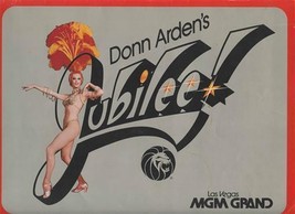 Donn Arden&#39;s Jubilee Souvenir Program MGM Grand 1981 Las Vegas Nevada - $27.72