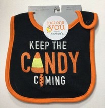 Just One You by Carter&#39;s Halloween Bib BABY BOY or GIRL Keep The Candy C... - $9.70