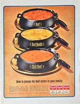 1964 Print Ad - Campbells Soup - Beef - Beef Noodle - Chili Beef - Famil... - $10.23