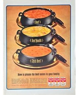 1964 Print Ad - Campbells Soup - Beef - Beef Noodle - Chili Beef - Famil... - $13.98 CAD