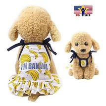 Banana Fruit Dog Cat Dress Up Funny Pet Costume Cosplay Summer Outfit - Medium - £8.73 GBP