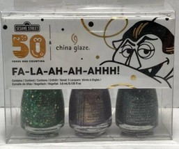 Sesame Street Micro Mini Nail Polish Fa-La-Ah-Ah-Ahhh China Glaze 50th Ann.  - £8.39 GBP