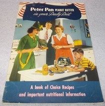 Vintage Derby Peter Pan Peanut Butter Choice Recipe Advertising Booklet ... - £9.34 GBP