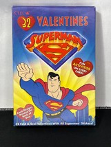 Set of 32 Superman Valentines NOS Cleo 1997 DC Comics - £9.50 GBP