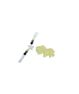 Nibling Baby Hipopotamus Teething Necklace Yellow - £38.21 GBP