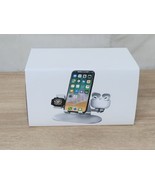 Aluminum 3 in 1 Dock Station Holder Stand ONLY Apple Watch Iphone Airpods - $303.42 MXN