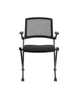 Set of Two Black Mesh Rolling Conference Office Chair - $9,543.98 MXN
