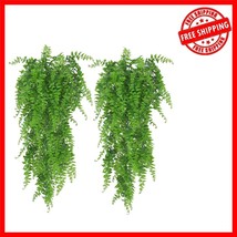 High-Quality Artificial Fern Vines - 2 Pack Hanging Plants for Indoor &amp; ... - $408.35 MXN