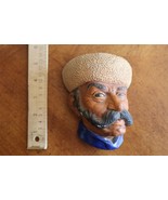 Bossons Vintage Chalkware Head Armenian Man Plaque Wall - £13.37 GBP