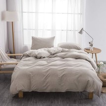 King Size Stonewashed Cotton/Linen Duvet Cover Set By Bfs, Friendly Bedding. - £81.87 GBP