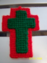 Handcrafted Plastic Canvas Cross  - £2.35 GBP