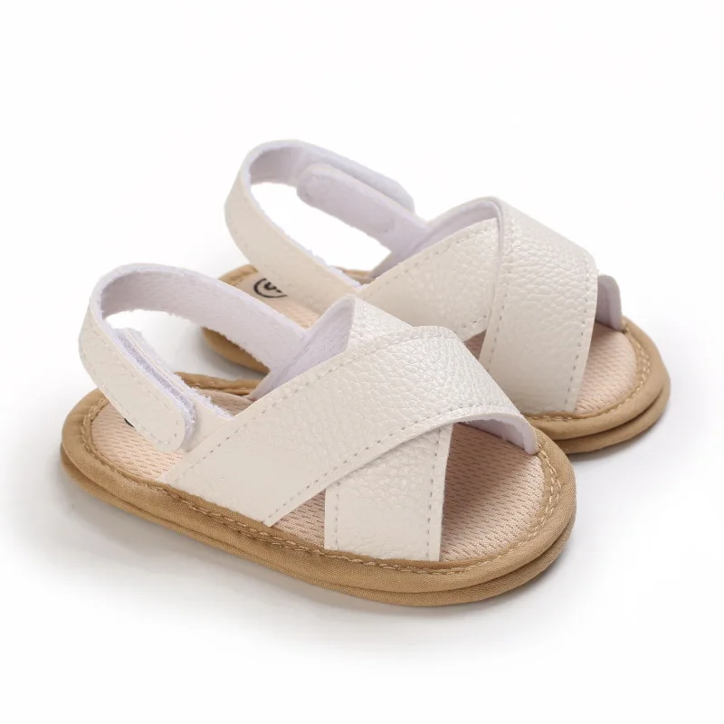  Summer Baby Girls Sandals  Simple Style Solid Color Soft Sole Shoes Outdoor Ind - £99.17 GBP