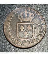 1784 W France King Louis XVI 1 Sol (12 Deniers) Lille French Revolution ... - £15.53 GBP