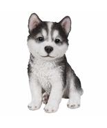 Pacific Giftware Realistic Animal Sitting Husky Puppy Collectible Home D... - $26.72