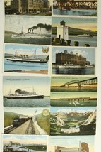 Vintage LOT Railroad &amp; Steamer Ship Train Postcards Canadian Pacific Northern - £27.24 GBP