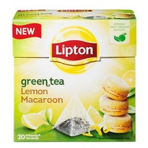 Lipton - GREEN TEA LEMON MACAROON (NEW!!) - 20 count box (Pack 8 boxes =... - £32.18 GBP