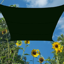 Patio Yard Sun Sail Shade Forest Green Waterproof Polyester 16.5 Ft Squa... - $73.99