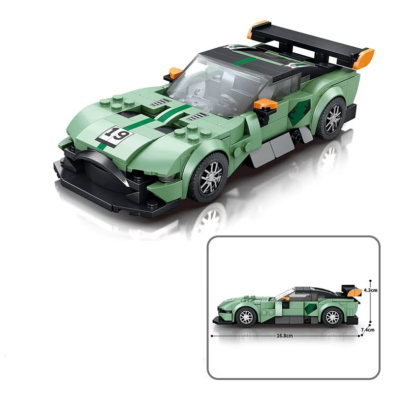 Champion Sports Car Building Blocks 1:24 Scale Car Model Assemble Bricks... - $21.99