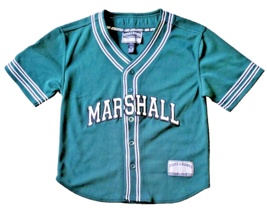 Marshall University Thundering Herd Baseball Softball Jersey Dark Green W 10-12 - £13.98 GBP