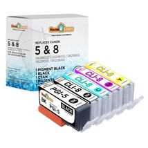 5 Pack Pgi-5 Cli-8 Bcmy Ink For Canon Pixma Mp500 Mp530 Mp600 Mp610 - £11.84 GBP