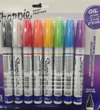 Sharpie Oil-Based Paint Markers, Medium Point, Assorted Colors, 8 Count - $21.76