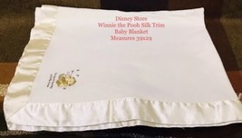Disney Store Winnie the Pooh So Much Honey Silk Trim Baby Blanket  - £197.84 GBP