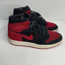 Air Jordan 1 Retro High FlyKnit Bred GS Size 6.5 Shoes Sneakers (READ) - £54.52 GBP