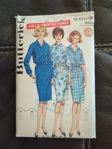 Misses Proportioned Dress Size 16 Butterick 2809 Sewing Pattern VTG UC - £22.41 GBP