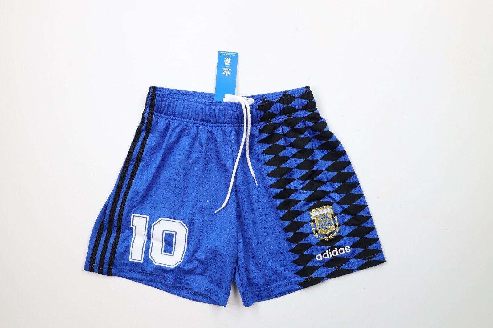 New Adidas Mens S Retro 1994 All Over Print Argentina World Cup Soccer Shorts
