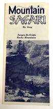 1950s Mountain Safari By Jeep Walsenburg Colorado Advertising Travel Brochure - £15.16 GBP