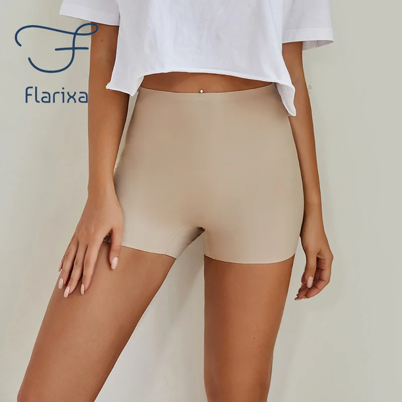 Sporting Flarixa Safety Pants High Waist Women&#39;s Shorts Under The Skirt Ice Silk - £23.84 GBP