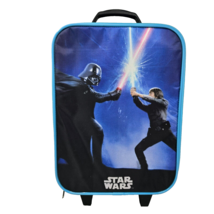 Star Wars Kids Luggage Rolling Suitcase Bags &amp; Company 15&quot; Luke Darth Vader - £38.26 GBP