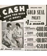 1944 Service Life Insurance Gold Policy Advertisement Omaha Nebraska DWA20 - €17,30 EUR 1944 Service Life Insurance Gold Policy Advertisement Omaha Nebraska DWA20 - €17,30 EUR