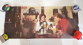 Vintage 1970s Budweiser Beer Lighted Restaurant Sign 34"X15 3/8" Plastic Insert - $129.99