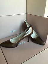 New PRADA Metallic Brown High Stilettos Heels Size 40 Italy Pumps Women ... - $384.99