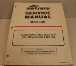 1993 Mercruiser Service Manual Revision Electronic Fuel Injection 454/502 MIE454 - £17.66 GBP