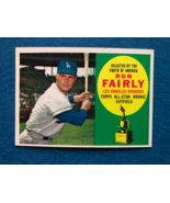 1960 TOPPS BASEBALL CARD RON FAIRLY #321 (NM) - $10.00