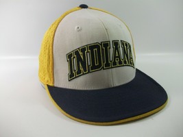 Indiana Pacers NBA Basketball Hat 7 3/8 Fitted Blue Yellow White Baseball Cap - £12.23 GBP