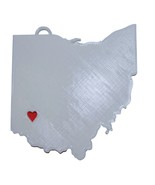 Ohio State Cincinnati Heart Ornament Christmas Decor USA PR244-OH - $6.84 CAD